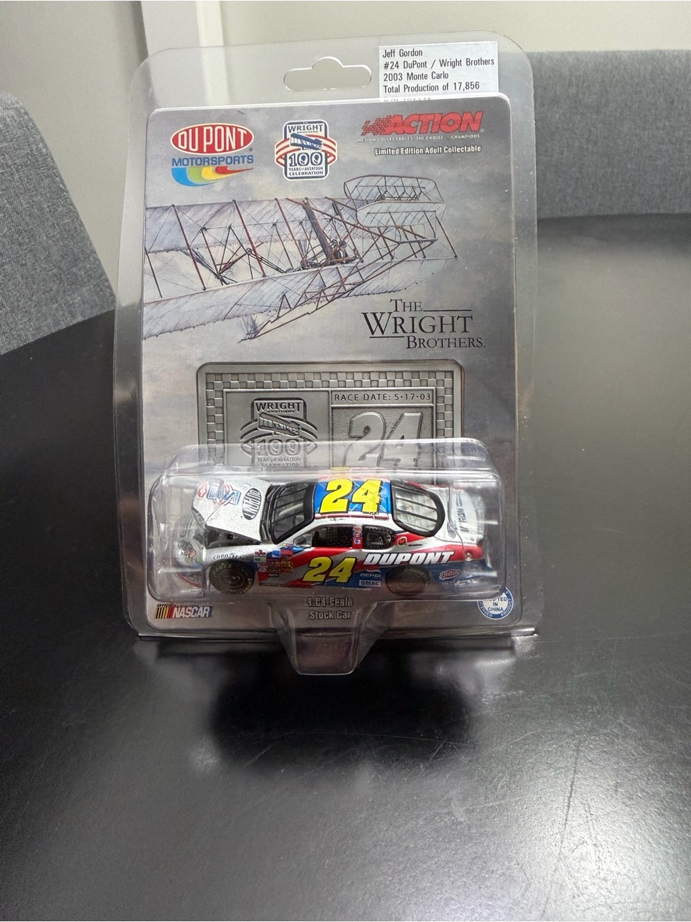 Jeff Gordon Wright Brothers' design car. Limited edition collectible.